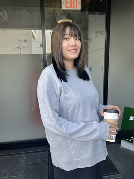 ソユ(so⊆) デザインカラー×ミディアムレイヤースタイル