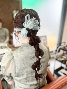 ヘアーデザイン ピニック(hair design P2C) ふんわり華やかアレンジ
