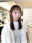 透明感ストレート×シースルーバング