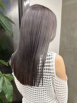 アンバー(UMBER) 京都西院/グレージュカラー ブリーチ 髪質改善 ダブルカラー