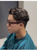 ラルフカール　刈り上げセンターパート　メンズパーマ