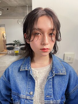  fit stand 千葉/ショートボブ/カット/パーマ/ダブルカラー/トリートメント/縮毛矯正 イメチェン/ピンクベージュ/アンブレラカラー[千葉]