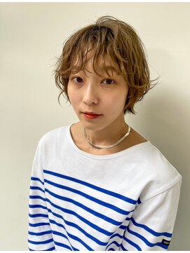 セーヌ(CEINE) CEINE【三軒茶屋】ショートボブブリーチなしパーマaujuaTOKIO