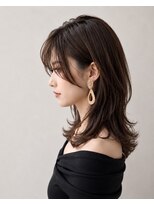 エル(LE)&nbsp;ミルクティーブロンドワンホンレイヤーダークブルー