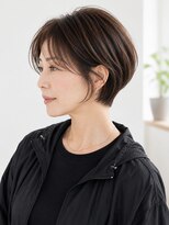 ウィールール 札幌店(WE RULE)&nbsp;40代50代/丸みショートボブ/髪質改善メテオカラー