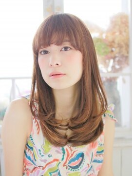 ヘアメイク ナル(hair make nalu) ワンカールストレートのゆるかわヘアースタイル