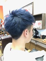 ヘア プロデュース アイモ(Hair Produce Aimo)&nbsp;トリプルカラーで作るブルーフェザーモヒカン☆