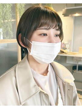 エンシー(ENCI) 丸みショート/オリーブベージュ