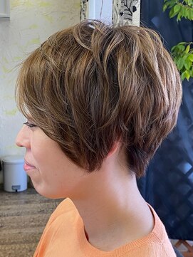 アレサフィート(alesafito) ＃バレイヤージュカラーショート