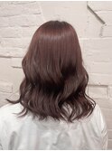【Bormee】ピンクブラウン　暖色カラー　韓国風ヘア