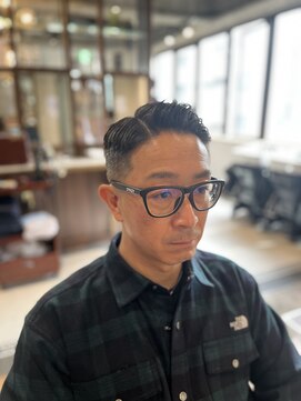 リバレッジ 広尾(Leverage) 大人外国人風七三ヘア