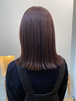 メイクス 表参道(MAKE'S omotesando)&nbsp;切りっぱなし/オレンジピンク/切りっぱなしボブ