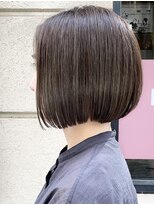 ヨファヘアー 岡本店(YOFA hair) 似合わせカット黒髪ストレートショートボブ1101 