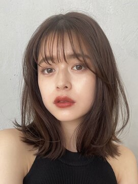 ノイ(noi) 顔周りレイヤーカットくびれヘアミルクティーベージュカラー