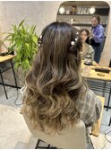 【ヘアセット】-ハーフツイン-