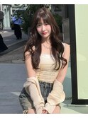 韓国スタイル/ナチュラルくびれヘア_くびれ巻き_レイヤーカット