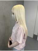 抜きっぱなしブロンド/ブロンド/ブリーチカラー/ハイトーン