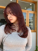 デビュー ヘアーメイク&nbsp;ホワイトグレージュ/デジタルパーマ/チェリーブラウン/宜野湾