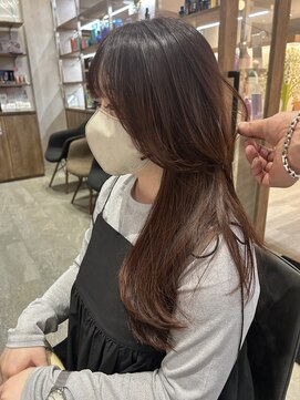 アヴァンス セブンパーク天美 松原店(AVANCE.) 韓国風★ピンクブラウン