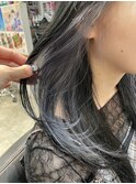 シルバー グレー インナーカラー 推しカラー イヤリングカラー