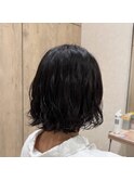 くしゅっとパーマ
