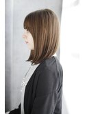 ミニウルフホワイトグレージュデジタルパーマチェリーブラウン08