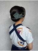 女将さんヘア