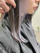 ミュラ(mulah)&nbsp;インナーカラーホワイトラベンダー＊ブリーチ透明感カラー