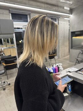 キーチェ 梅田中崎町(keych) バレイヤージュ/ウルフカット[中崎町/梅田駅］