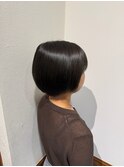 グラデーションボブ × ダークブラウンカラー