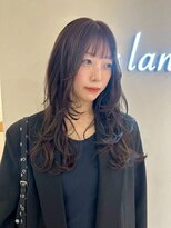 アイランド(I’sland) 束感ほつれセミロング×カカオブラウンカラー☆