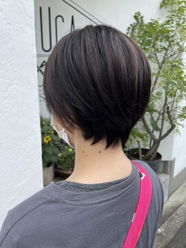 ハープット 府中けやき並木店(HearPut) くびれショート/前下り/ハンサムショート/インナーカラー/耳かけ