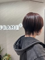 フレームプラス なんば駅前店(FRAME+)&nbsp;ミニウルフ×ピンクブラウンカラー