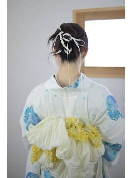 マリエプレシャスサロン(Marie Precious Salon)の写真/【金山/東別院】駅近で便利!思い出に残る特別な日はプロにお任せ下さい♪着付けのご予約はお電話で受付中☆