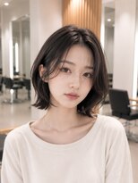 ネオリーブウリ 二子玉川店(Neolive uri) ホワイトグレージュミニウルフデジタルパーマチェリーブラウン