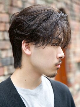 ルーシー 名古屋栄(LUCEY) センターパートニュアンスパーマフェザーパーマ波巻きパーマ