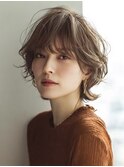白髪ぼかし脱白髪染め似合わせショートボブ40代50代60代