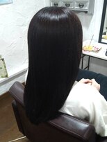 コルテ 倉敷西坂店(CoRte.) 艶めく黒髪ストレート/髪質改善で凛とした美髪ロング/うねり改善
