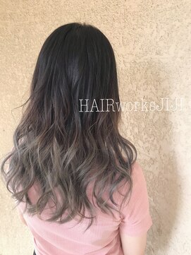 ヘアーワークス ジジ(HAIR works JIJI) シフォングレーグラデーション