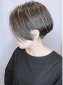 【morio 原宿】ハンサムショート　外国人風カラー　ハイライト