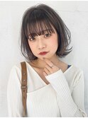 ルーズボブ_ショートパーマホワイトアッシュ_58028