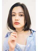 ピズム(PISM)&nbsp;リラックスフェミニンAラインボブ/カーキグレージュ/小顔ボブ