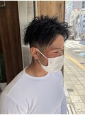 MEN'S HAIR ツイスト×センターパート