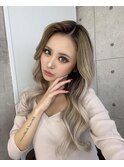 バレイヤージュ、ハイライト、ショコラベージュ、グレージュ