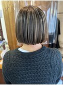 デザイン際立つモードボブ　30代40代50代60代