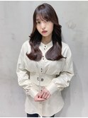 韓国ヘア_大人ガーリーチョコレートプリカール_39143