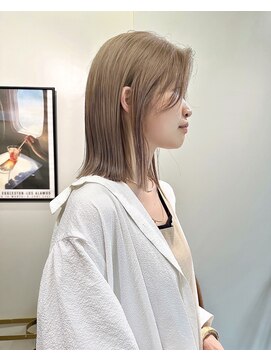 ニール シトロン 名古屋 伏見 丸の内(NEELU citron) 【Neelu_misa】ブリーチ一回で作るベージュカラー