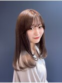 毛先ワンカールレイヤースタイル