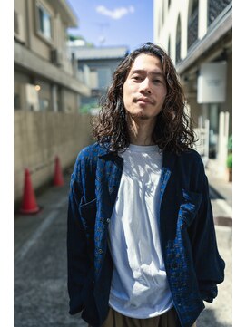 ボンド 三軒茶屋(Bond) メンズミディアム×グランジパーマ【三軒茶屋 メンズカット】