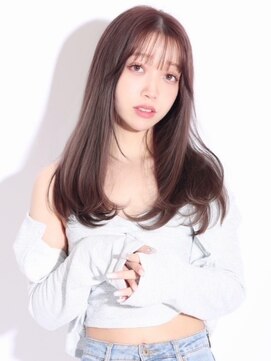 アース コアフュールボーテ 長野駅前店(EARTH coiffure beaute) ナチュラルブラウン_透明感カラー_ワンホン_シースルーバング